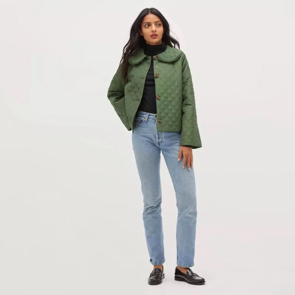 Hill House Home The Blake jacket in leaf green